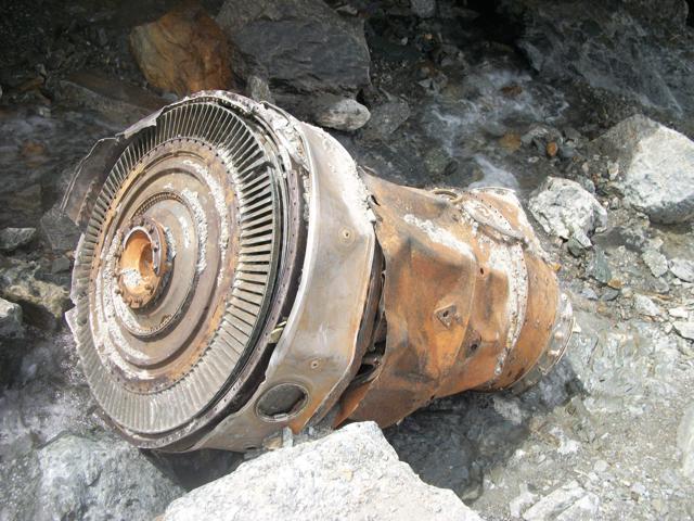 This handout picture shows an aircraft debris, which could be from one of two Air India crashes. (AFP Photo) This handout picture shows an aircraft debris, which could be from one of two Air India crashes. (AFP Photo)