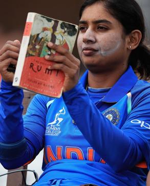 Mithali Raj reads The Essential Rumi ahead of her innings during the ICC Women’s World Cup 2017 match between South Africa and India. (Getty Images) Mithali Raj reads The Essential Rumi ahead of her innings during the ICC Women’s World Cup 2017 match between South Africa and India. (Getty Images)