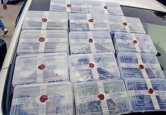 Police recovered 14 semi-automatic sophisticated pistols of 7.65mm with 14 magazines from Mobai’s possession.