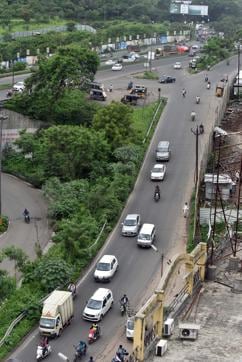 Chandani chowk is one of the most accident-prone area in the city. (Pratham Gokhale/HT PHOTO)