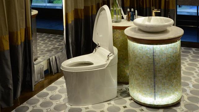 Krupa Zubin and Zubin Zainuddin of ZZ Architects created Sublime Luxury, a suite designed to revitalize the senses in an ambience of warm, understated luxury. (Kohler)
