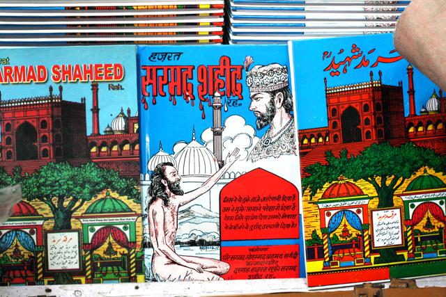 Booklets sold outside Sarmad’s dargah in Old Delhi. Booklets sold outside Sarmad’s dargah in Old Delhi.