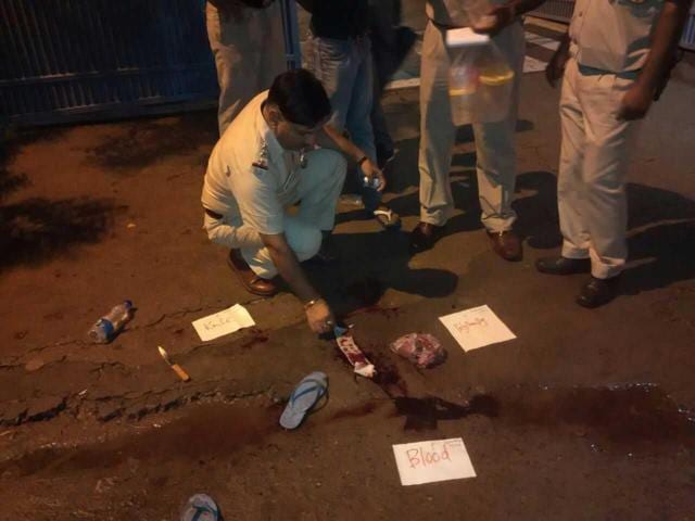The spot outside Thyagraj Stadium where a woman was stabbed to death. (Picture: Sourced) The spot outside Thyagraj Stadium where a woman was stabbed to death. (Picture: Sourced)