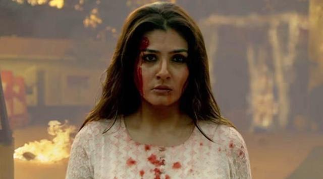 Actor Raveena Tandon in a still from Maatr (2017). Actor Raveena Tandon in a still from Maatr (2017).