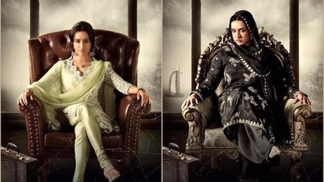 Shraddha Kapoor as young and old Haseena in the film.