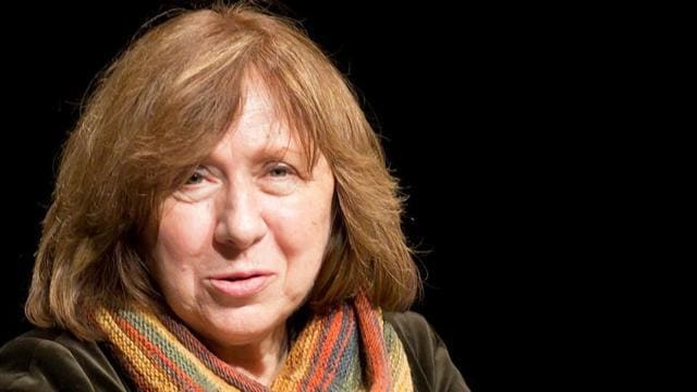 Alexievich was largely unknown in the English-speaking world until she won the Nobel prize in 2015. (Elke Wetzig/Wikimedia Commons) Alexievich was largely unknown in the English-speaking world until she won the Nobel prize in 2015. (Elke Wetzig/Wikimedia Commons)