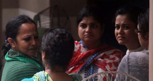 Family members of Pal Heights owner Satpal Singh in Bhubaneswar on Thursday. (Arabinda Mahapatra/HT Photo) Family members of Pal Heights owner Satpal Singh in Bhubaneswar on Thursday. (Arabinda Mahapatra/HT Photo)