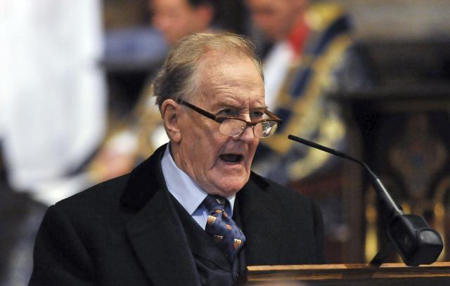 An Oct. 29, 2015 file photo of Robert Hardy, star of All Creatures Great and Small and the Harry Potter films, speaking in London. (AP) An Oct. 29, 2015 file photo of Robert Hardy, star of All Creatures Great and Small and the Harry Potter films, speaking in London. (AP)