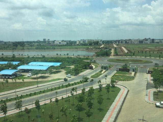 A view of Naya Raipur from Capitol Complex. (HT Photo)