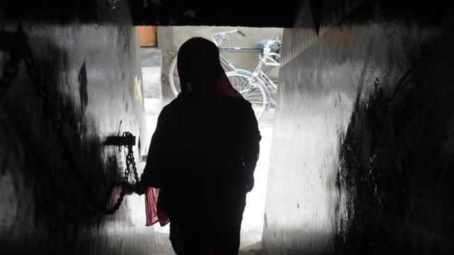 Geeta says life as a commercial sex worker is “hell”. (Anil Dayal/HT) Geeta says life as a commercial sex worker is “hell”. (Anil Dayal/HT)