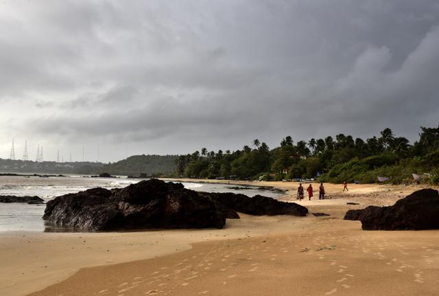 A beach in Goa’s Siridao village. (Ajay Aggarwal/HT PHOTO)