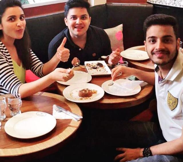 Parineeti Chopra enjoying a good time with brothers Sahaj and Shivang.