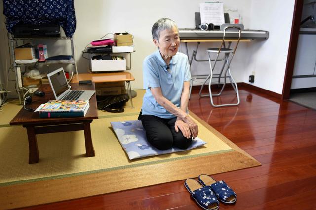 Masako Wakamiya at her home in Fujisawa in Kanagawa prefecture. (AFP) Masako Wakamiya at her home in Fujisawa in Kanagawa prefecture. (AFP)