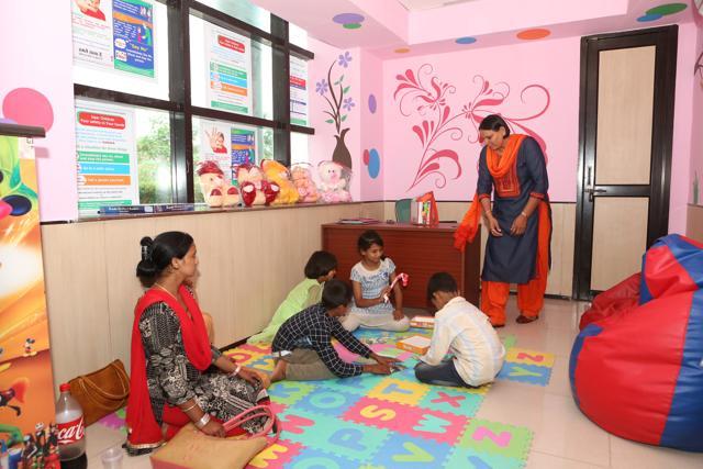 First ever police station with a play room for children. (Prabhas Roy/ HT Photo )
