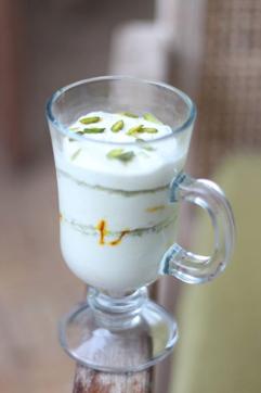 Rasmalai and saffron mousse Rasmalai and saffron mousse