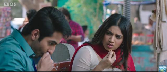 Ayushmann and Bhumi in a still from the song.