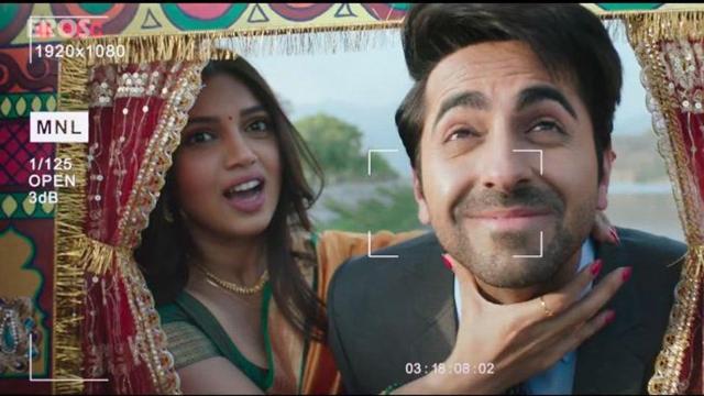 Ayushmann and Bhumi Pednekar in a still from Shubh Mangal Saavdhan.