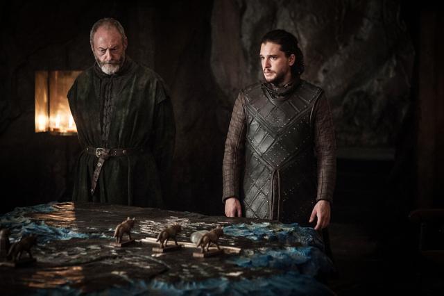 Liam Cunningham and Kit Harington in a still from Eastwatch. Liam Cunningham and Kit Harington in a still from Eastwatch.