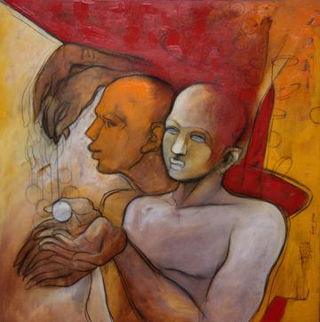 Amit Dutt’s art work that will be on display at Tilting Art Gallery (HTPHOTO)
