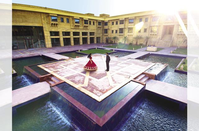 For some of its newer hotels, Marriott has rethought its banquet facilities, and designed its new properties to accommodate huge wedding functions and related ceremonies without inconveniencing hotel guests For some of its newer hotels, Marriott has rethought its banquet facilities, and designed its new properties to accommodate huge wedding functions and related ceremonies without inconveniencing hotel guests
