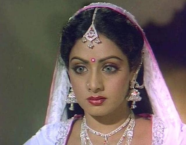 Sridevi in a still from Nagina. Sridevi in a still from Nagina.