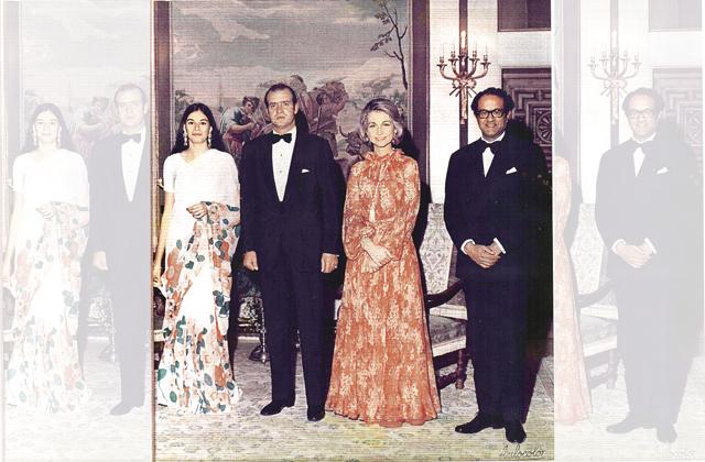 (From left) Shefali Singh, King Juan Carlos and Queen Sofia of Spain and Raja Narendra Singh (From left) Shefali Singh, King Juan Carlos and Queen Sofia of Spain and Raja Narendra Singh