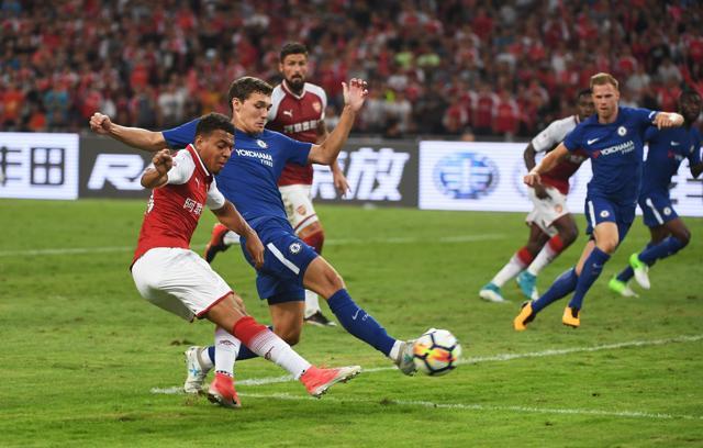 Chelsea's Andreas Christensen (2L) impressed at Borussia Monchengladbach last season. (AFP) Chelsea's Andreas Christensen (2L) impressed at Borussia Monchengladbach last season. (AFP)