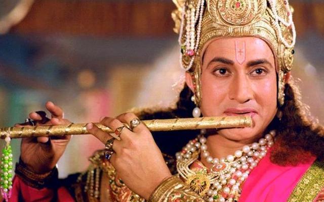 Sarvadaman D Banerjee in a still from the show Shri Krishna. Sarvadaman D Banerjee in a still from the show Shri Krishna.