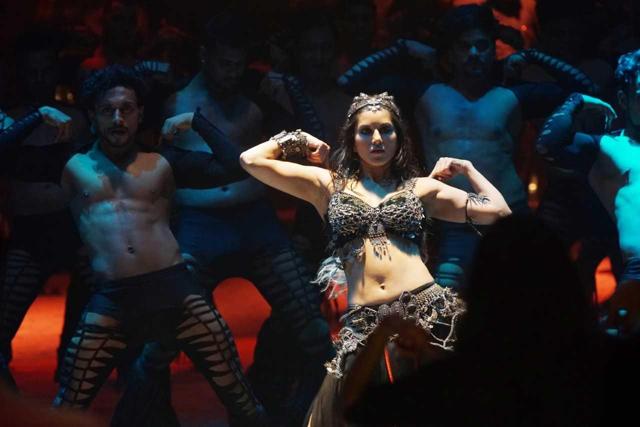 Sunny Leone on sets of Bhoomi song. (Prodip Guha)