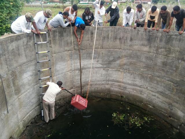 The rescue operation in progress. The rescue operation in progress.