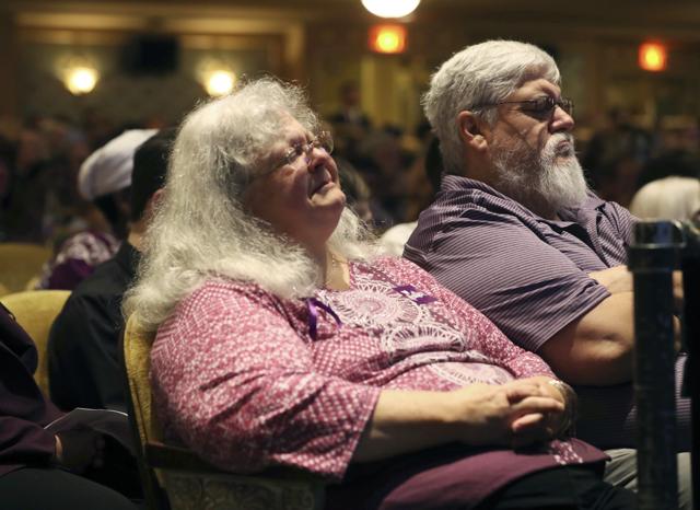 Susan Bro, mother to Heather Heyer, becomes emotional during a memorial for her daughter who was killed Saturday, when a car rammed into a crowd of people protesting a white nationalist rally. (AP) Susan Bro, mother to Heather Heyer, becomes emotional during a memorial for her daughter who was killed Saturday, when a car rammed into a crowd of people protesting a white nationalist rally. (AP)