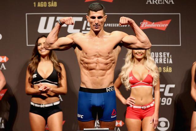 Nordine Taleb of France steps onto the scale during the UFC 190 Rousey v Correia weigh-in at HSBC Arena on July 31, 2015 in Rio de Janeiro. (Getty Images) Nordine Taleb of France steps onto the scale during the UFC 190 Rousey v Correia weigh-in at HSBC Arena on July 31, 2015 in Rio de Janeiro. (Getty Images)