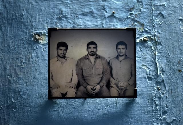 An old photograph of wrestler Virender Singh’s father, Ajay Singh(C). (Ravi Choudhary / HT PHOTO) An old photograph of wrestler Virender Singh’s father, Ajay Singh(C). (Ravi Choudhary / HT PHOTO)