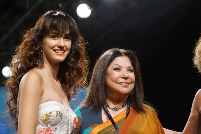 Disha Patani displays the creation of fashion designer Ritu Kumar. (IANS) Disha Patani displays the creation of fashion designer Ritu Kumar. (IANS)