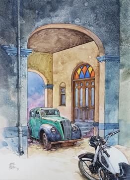 Exhibition of paintings and drawings by Aditya Phadke (HT PHOTO) Exhibition of paintings and drawings by Aditya Phadke (HT PHOTO)