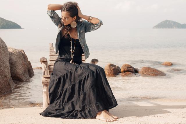 Avoid neon as much as you can. Bright colours always attract more heat and light to your boho-chic outfit (Shutterstock)