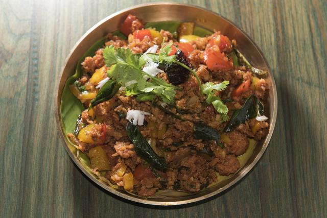 All the elements of the kuttu parotta seemed to have been cooked together, to create a soggy, lumpy slop. (Aalok Soni / HT Photo)