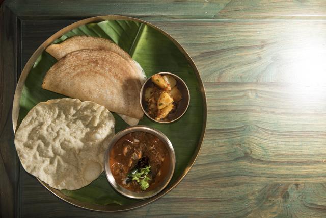 The Pork Mangaluru was so chewy and oversalted that we could not tell if it was even aiming to be that region’s warmly spiced, tangy, tender dukra maas. (Aalok Soni / HT Photo)