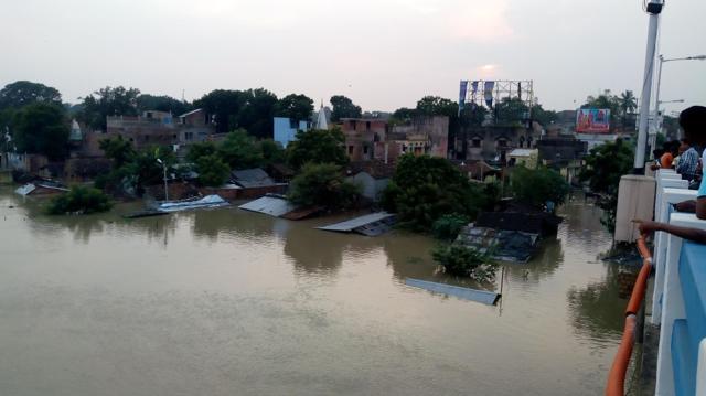 The Mahananda river has washed away many human settlements that came up along its banks over the years. (HT Photo)