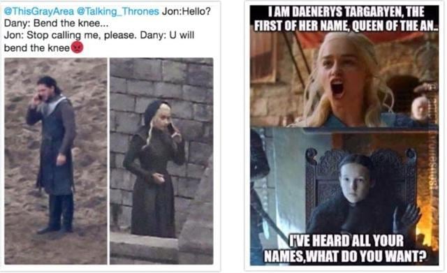 The Best Memes And Tweets So Far From Game Of Thrones Season 7 Hindustan Times