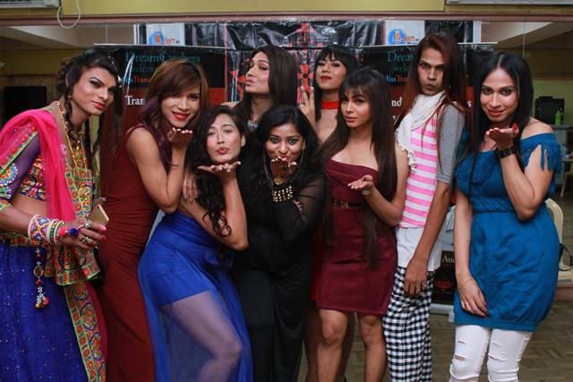 The community is excited and posed after the auditions. The community is excited and posed after the auditions.