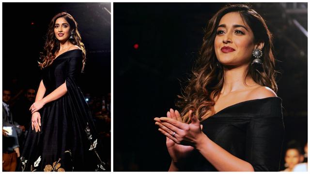 Ileana D’Cruz showcases a creation by designer De Belle.
