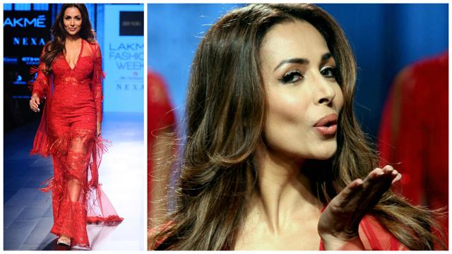 Malaika Arora at the Lakme Fashion Week.