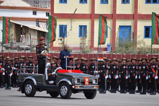 President Ram Nath Kovind in Leh. (PRO Defence) President Ram Nath Kovind in Leh. (PRO Defence)