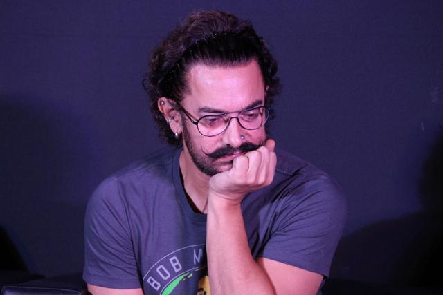 Aamir Khan during the song launch of his upcoming film Secret Superstar. (IANS) Aamir Khan during the song launch of his upcoming film Secret Superstar. (IANS)