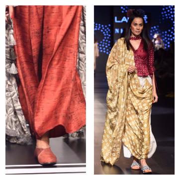 Shoes made from leftover fabrics. Shoes made from leftover fabrics.