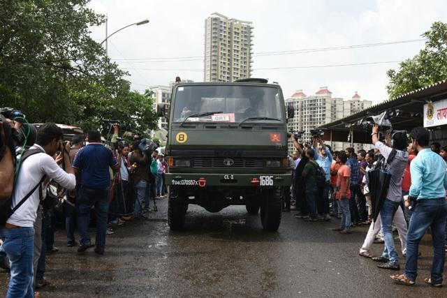 Army vehicle outside the jail. (Bachchan Kumar) Army vehicle outside the jail. (Bachchan Kumar)