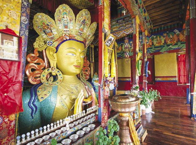 Abha worked on Maitreya Buddha Temple in Ladakh from 2004 to 2006, because weather conditions meant they could only work between May and October (Shutterstock) Abha worked on Maitreya Buddha Temple in Ladakh from 2004 to 2006, because weather conditions meant they could only work between May and October (Shutterstock)
