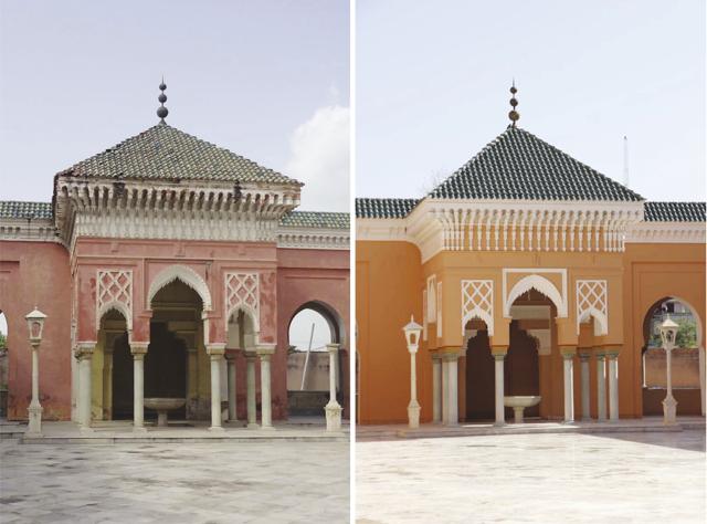 The biggest challenge while restoring the Moorish mosque in Kapurthala was to get back the glazed ceramic tiles in the original aqua hue The biggest challenge while restoring the Moorish mosque in Kapurthala was to get back the glazed ceramic tiles in the original aqua hue