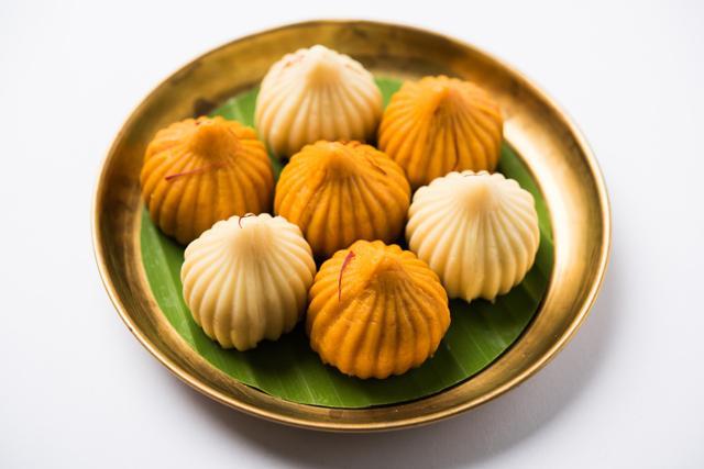 Mawa modaks are available in a variety of flavours; modaks are believed to be the elephant-headed Ganesha’s favourite sweet. (Shutterstock) Mawa modaks are available in a variety of flavours; modaks are believed to be the elephant-headed Ganesha’s favourite sweet. (Shutterstock)